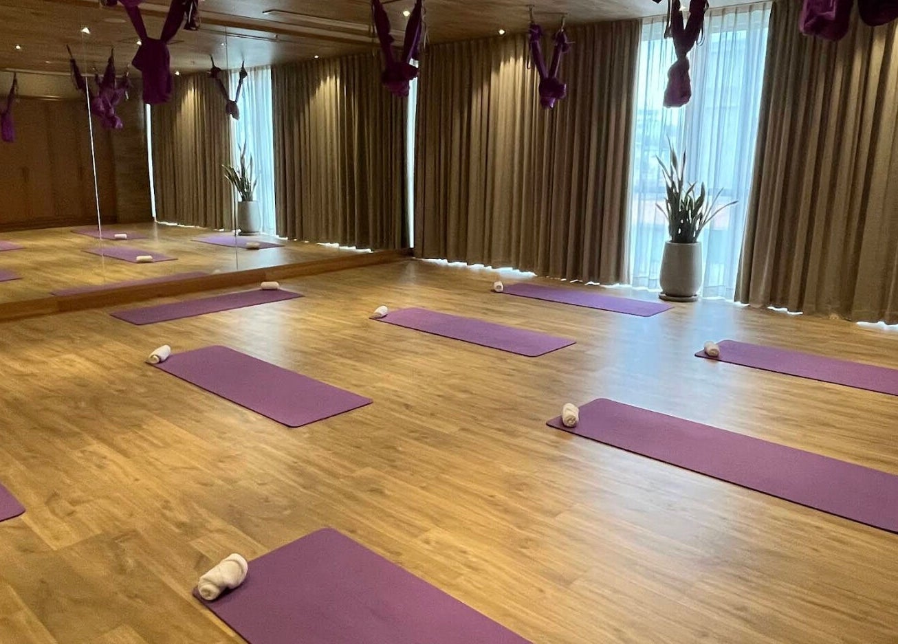 Yoga studio with mats at Maia Spa by Fusion, Vũng Tàu, Bà Rịa - Vũng Tàu, VN, offering a tranquil setting.