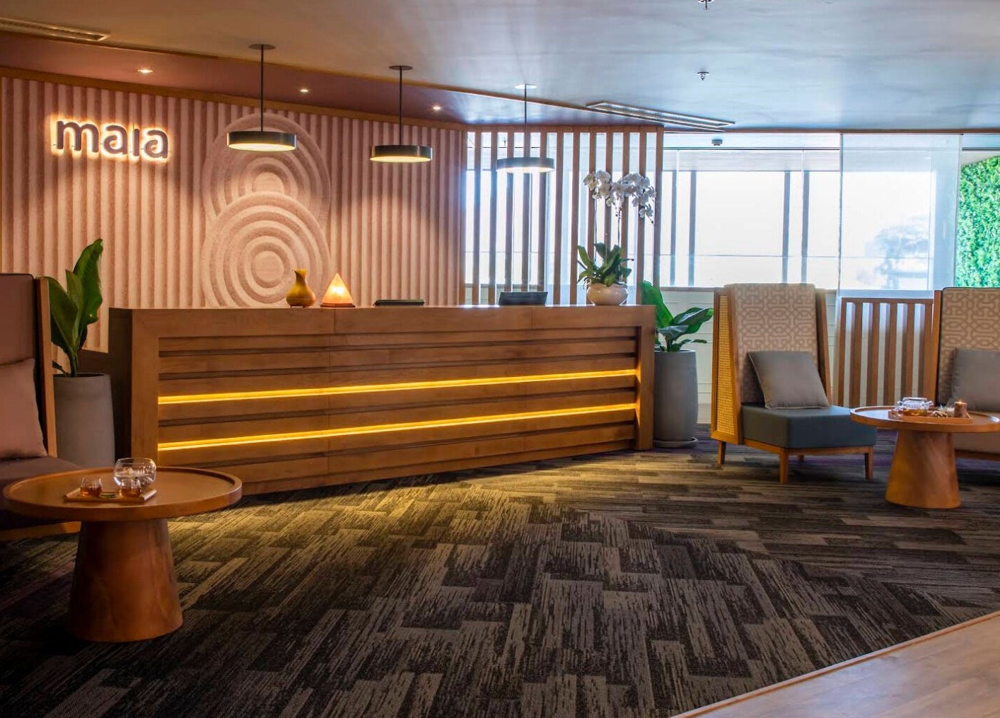 Maia Spa by Fusion reception area in Vũng Tàu, Bà Rịa - Vũng Tàu, VN, featuring elegant decor and seating.