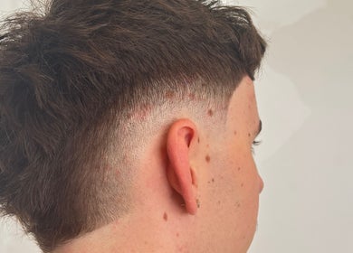 Fresh fade haircut at Craig’s Barbershop, Thornton, New South Wales, AU.