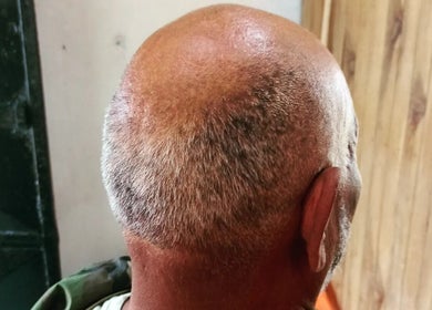 Vista trasera de un corte de cabello en MSJ BARBER SHOP, Dos Rios, Provincia De Alajuela, CR.
