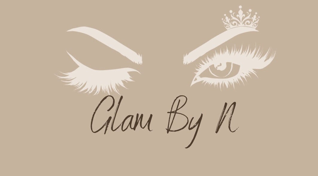 Logo Glam by N à Quartier D'orléans, Collectivité De Saint-martin, MF, avec des yeux élégants.