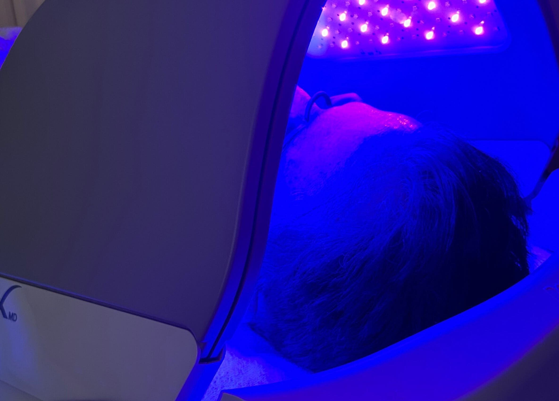 LED light therapy at Glow Your Skin by Shona, Chapel Hill, Queensland, AU for rejuvenated skin.