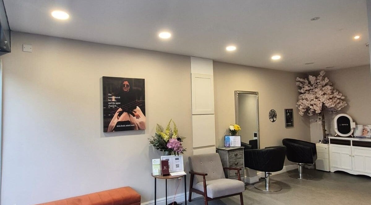 Inviting interior of Nikolett Vegh - The Skin Therapist at eNVybeauty, Pinner, England, GB.