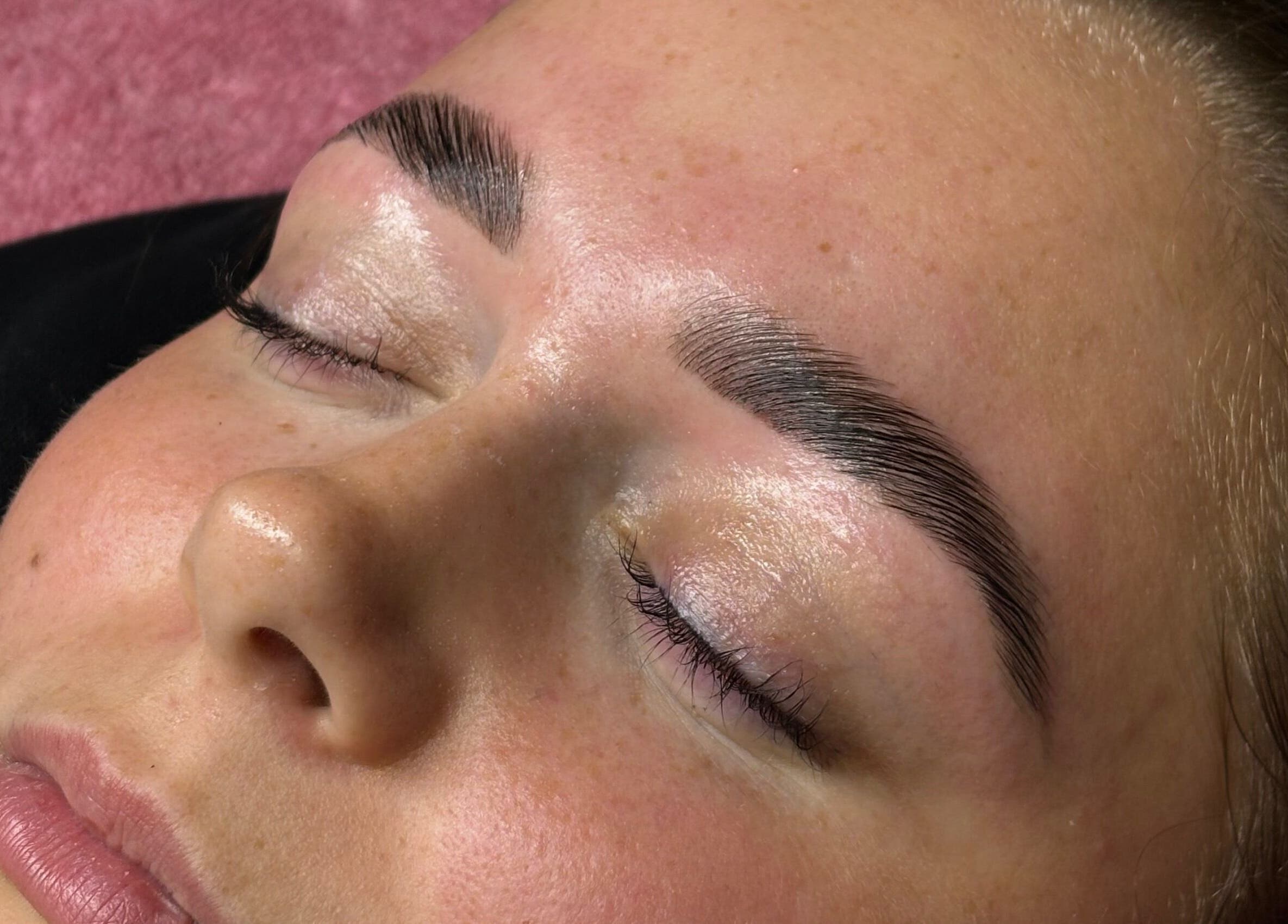 Perfectly groomed eyebrows at Face by Caitlyn in Ginger by Zoe, Cardiff, Wales, GB.