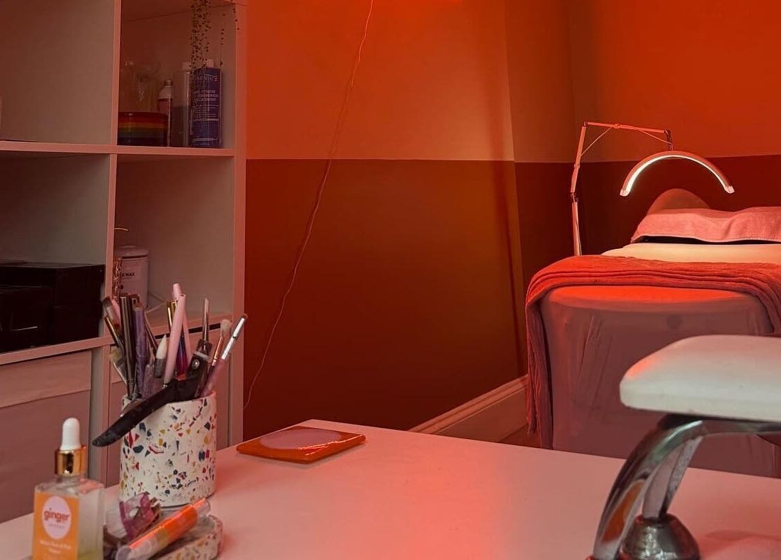 Warm and inviting beauty room at Face by Caitlyn in Ginger by Zoe, Cardiff, Wales, GB with calming ambience.