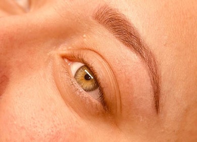 Expertly shaped eyebrow at 11:11 Beauty Studio, Melton Constable, England, GB.