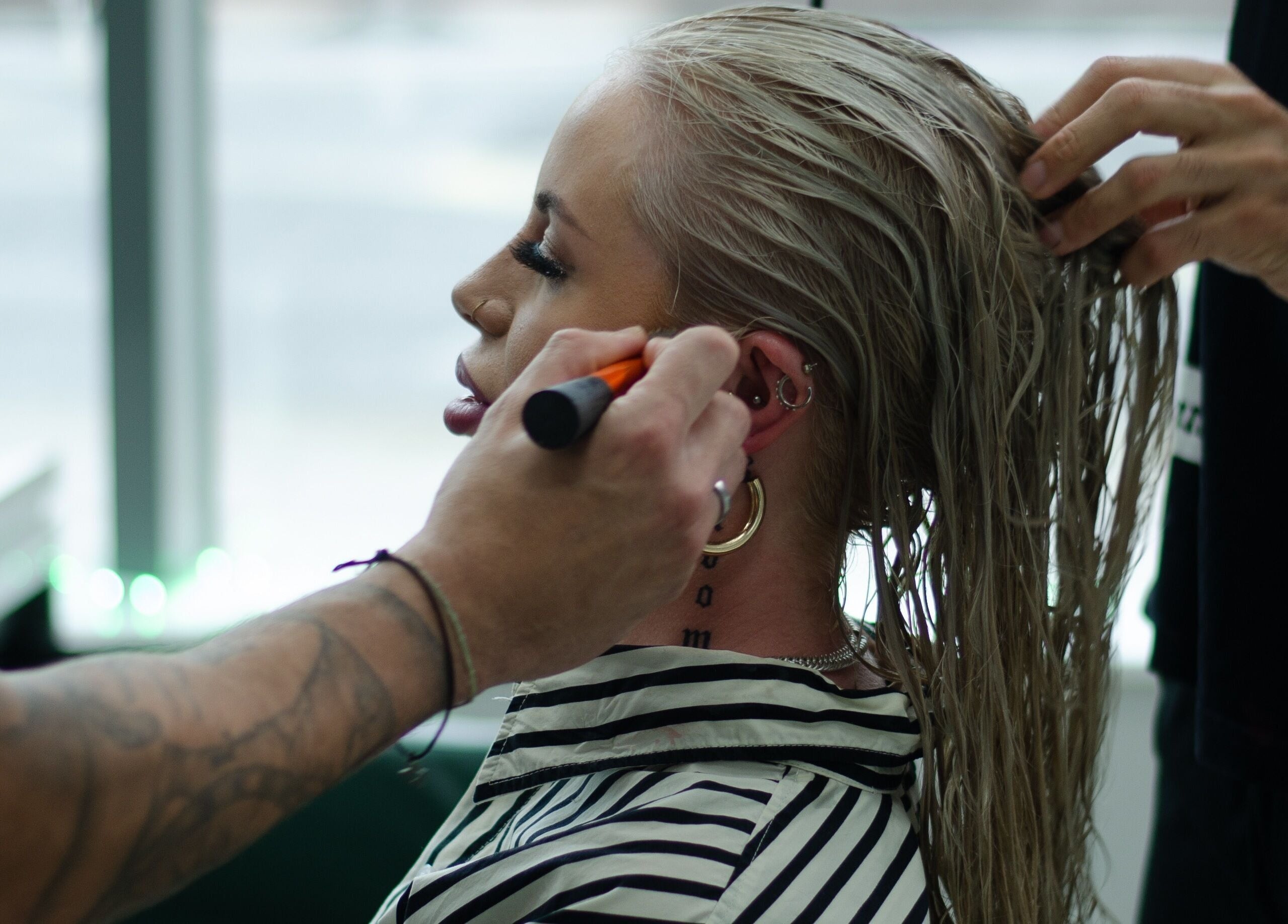 Professional hairstyling session at MP Studio Hair in Dublin, County Dublin, IE.