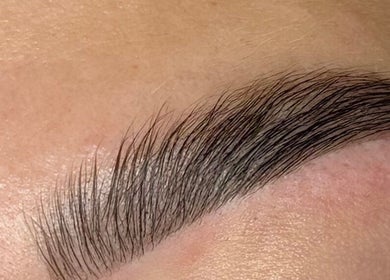 Close-up of expertly shaped eyebrow at Bella - Beauty by Izabela Galon, Kilkenny, County Kilkenny, IE.
