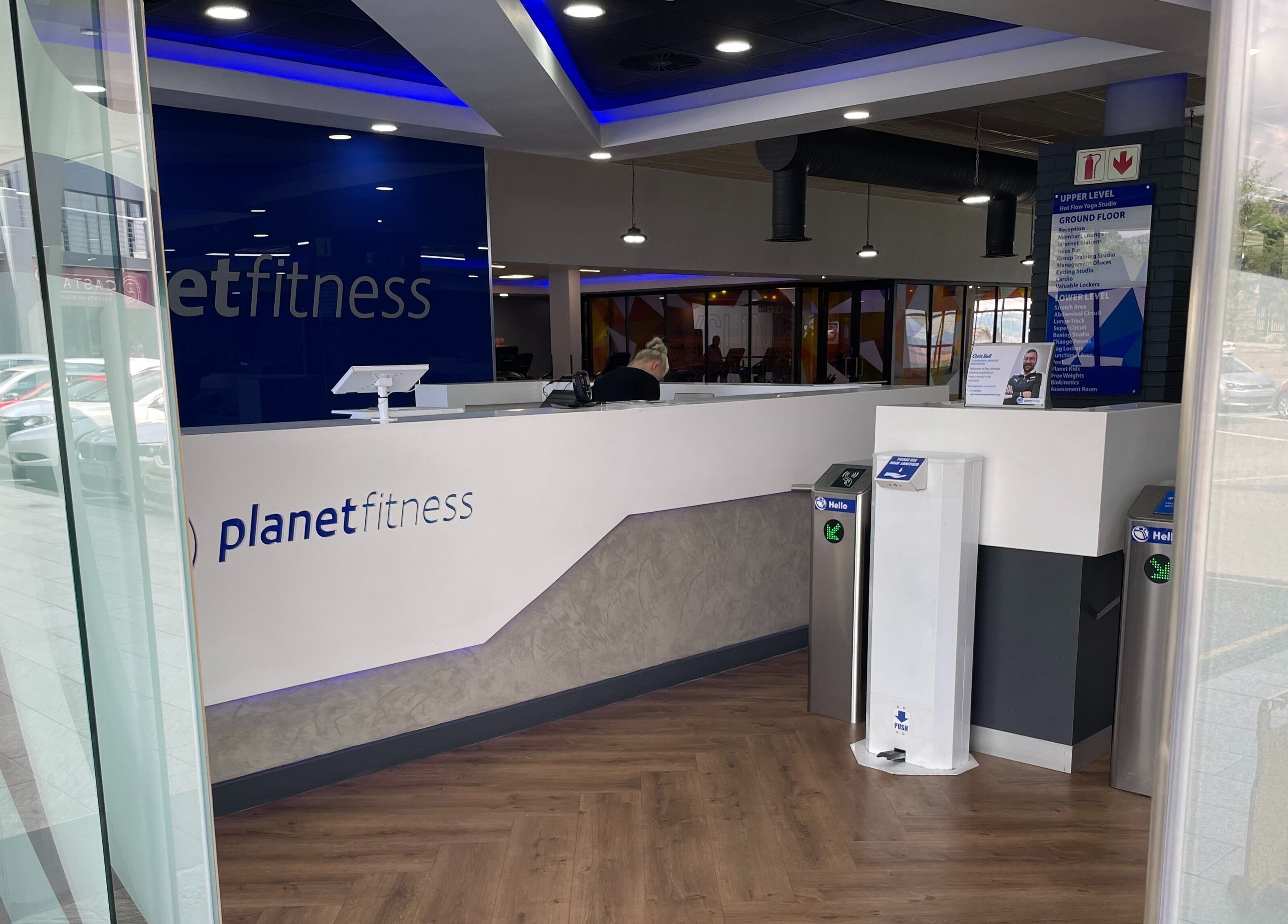 Reception area of Khyla Kotzé Biokineticist in Roodepoort, Gauteng, ZA, featuring modern design.