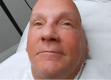 Client enjoying a skin treatment at Olive Stone Skin Clinic in Chichester, England, GB.