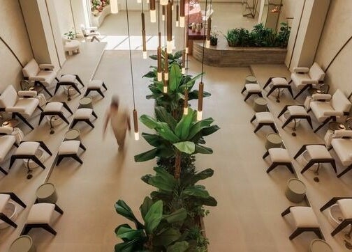Elegant seating and greenery in Wthn Spa, Riyadh, Riyadh Province, SA, offering a tranquil ambiance.