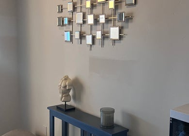 Contemporary wall art decor in AestheticsbyCliff SPA, Salt Lake City, Utah, US.