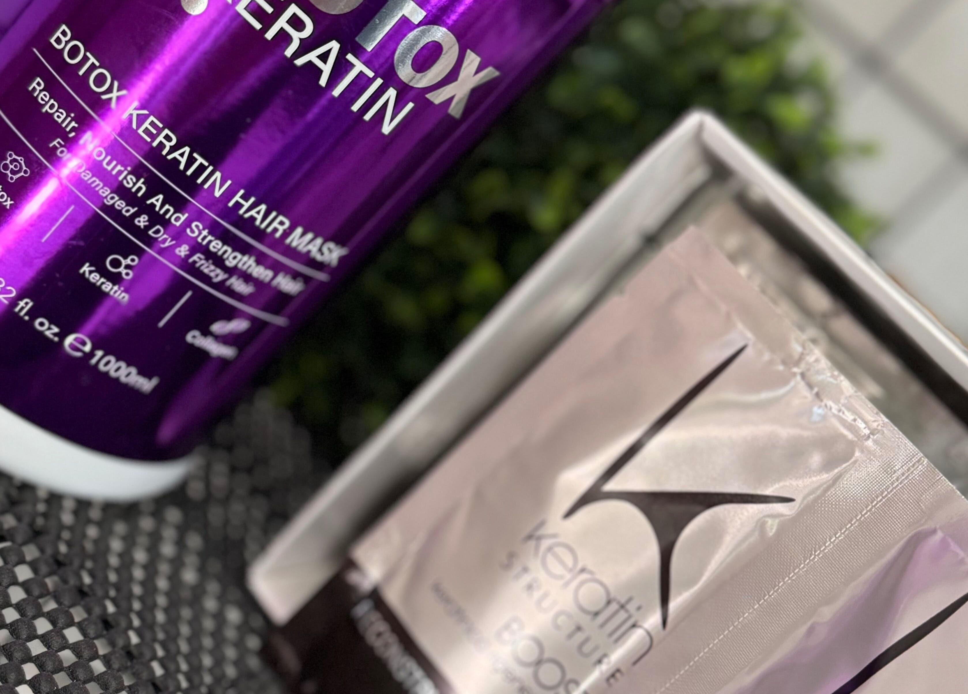 Premium hair products at Lu Bella Hair, Modimolle, Limpopo, ZA, showcasing Botox Keratin Hair Mask.