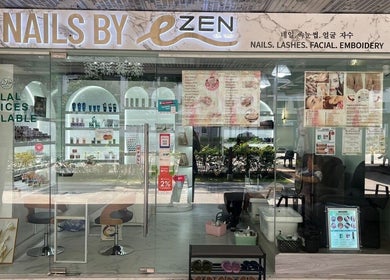 Entrance of Ezen Nail, Eyelash & Beauty Salon at Woodlands/Admiralty, Singapore, Singapore, SG showcasing elegant design.