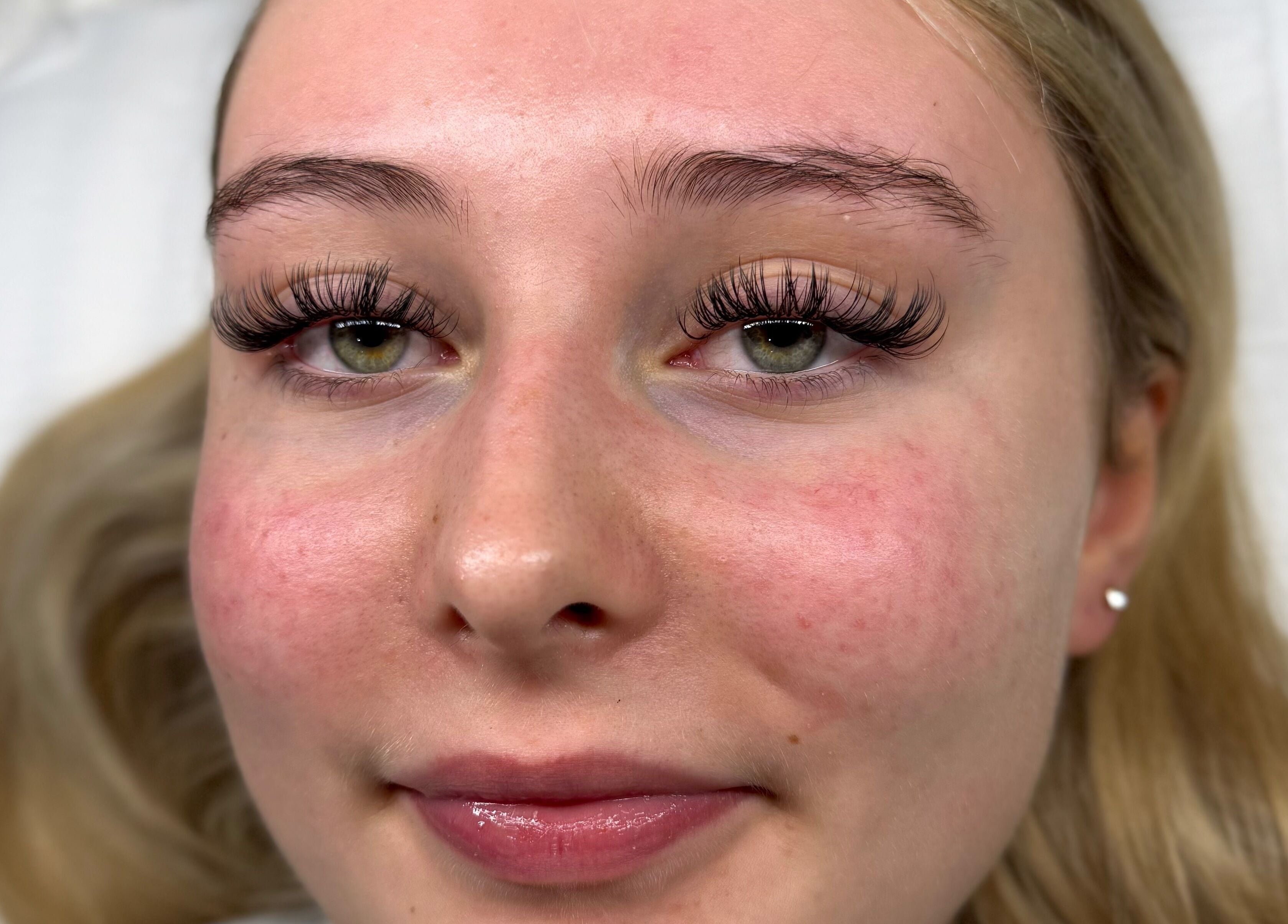 Glamorous eyelash extensions at Refined by Rhianna, Bangor, Northern Ireland, GB.