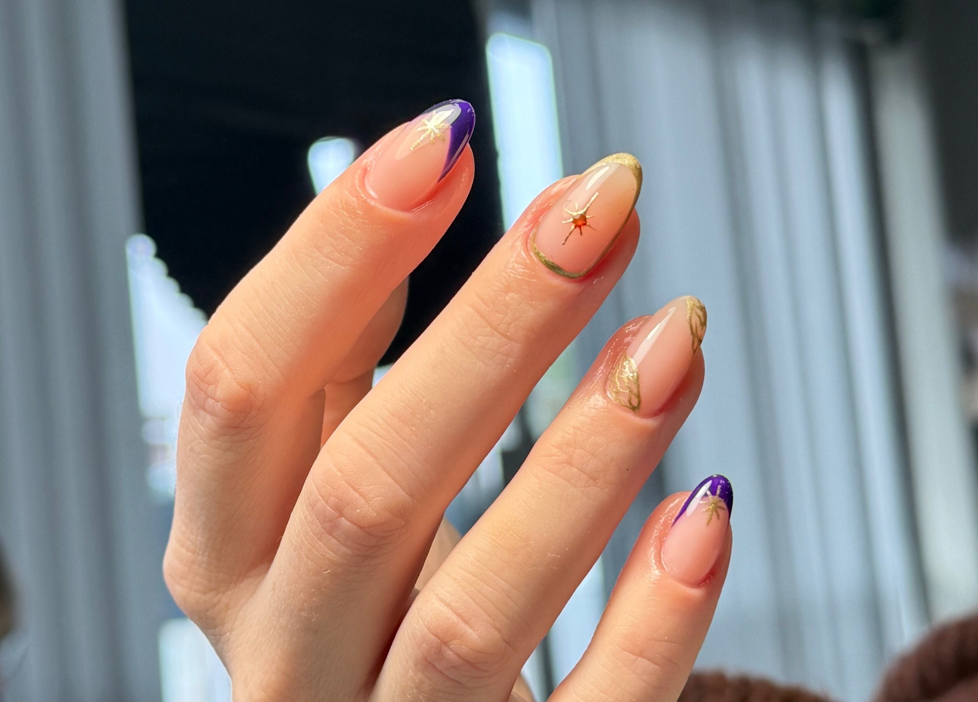 Elegant nail art with stars at Nails By Somy, Bredbury, England, GB. Perfect for stylish statements.