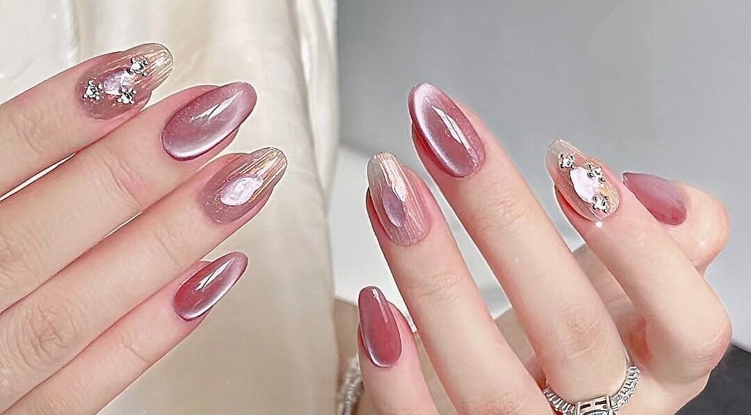 Stunning nail design at Secret Butterfly Nails and Beauty, Sydney, New South Wales, AU.