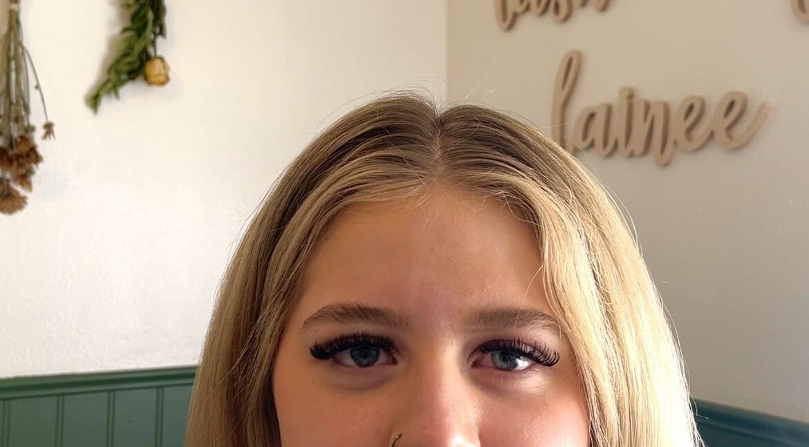 Close-up of elegant lashes at lovelylooksbylainee in Tooele, Utah, US.