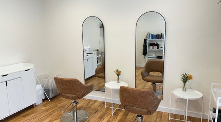 Elegant salon chairs and mirrors at H&B by Mikayla in Coromandel East, South Australia, AU.