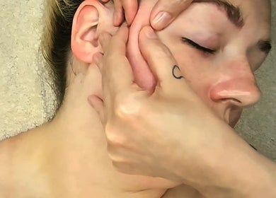Facial massage at DermaDivine Skin Rejuvenation, Tamworth, England, GB enhances relaxation and skin rejuvenation.