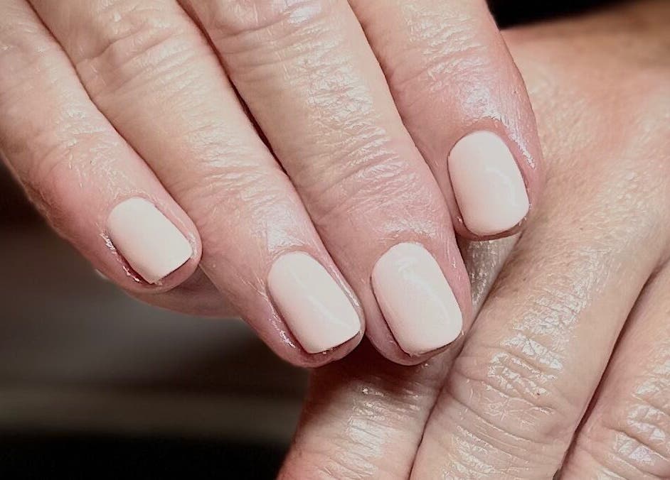 Elegant nail finish at Milkshake Nails & Tan, Waitara, Taranaki, NZ. Perfectly manicured hands with light polish.
