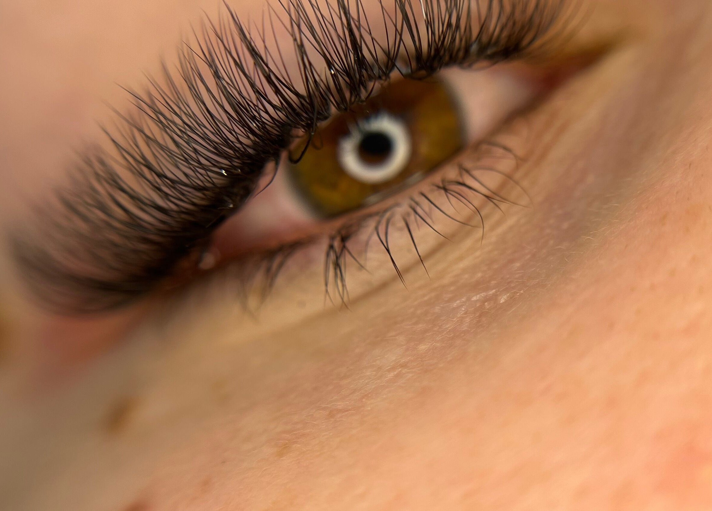 Close-up of elegantly styled lashes at Lash’D Out Beauty & Brows, Fortitude Valley, Queensland, AU.