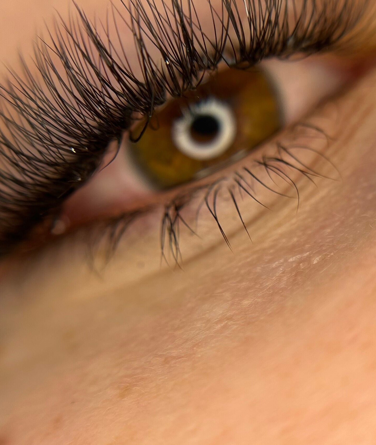 Close-up of elegantly styled lashes at Lash’D Out Beauty & Brows, Fortitude Valley, Queensland, AU.