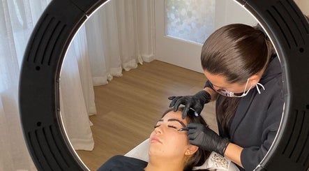 Microblading service at Brow Palace in Minto, New South Wales, AU by a skilled professional in a clean setting.
