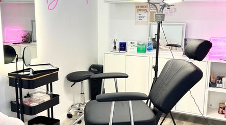 Modern beauty chair at Brow Palace, Minto, New South Wales, AU, ready for pampering treatments.
