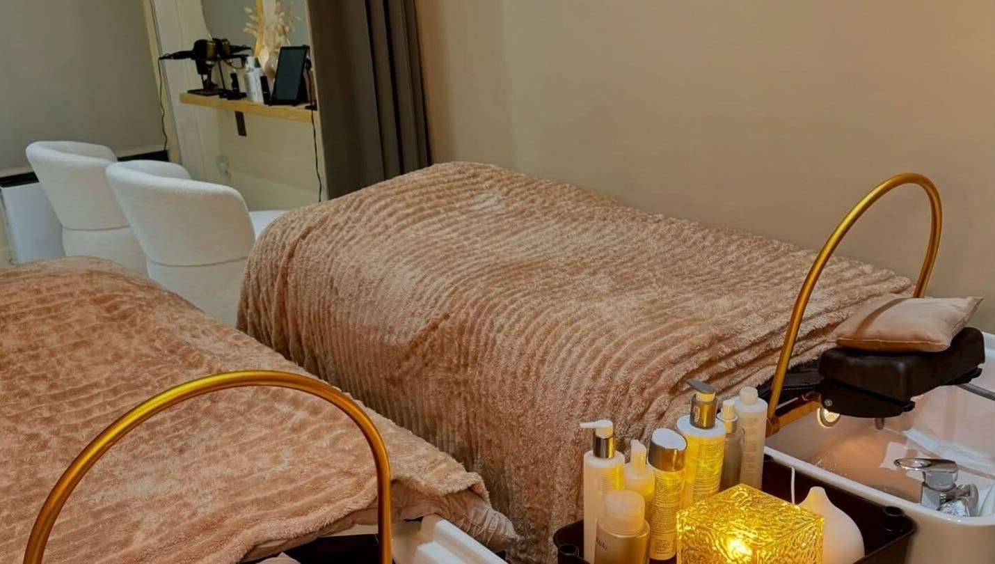 Luxurious treatment beds at Head Space Manchester, a serene wellness venue in Manchester, England, GB.