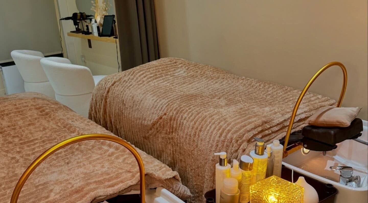Luxurious treatment beds at Head Space Manchester, a serene wellness venue in Manchester, England, GB.