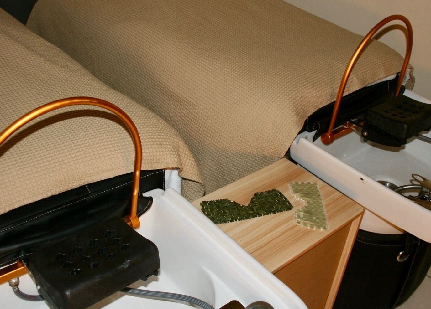 Dual spa beds at Head Space Manchester, Manchester, England, GB enhance wellness and relaxation.