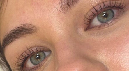 Eyelash enhancement at Mayde Beauty Studio, Hinckley, England, GB showcasing natural elegance.