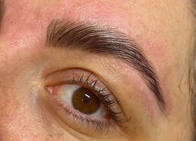 Expert eyebrow styling at Mayde Beauty Studio in Hinckley, England, GB.