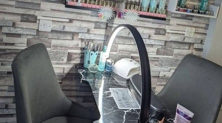 Chic nail station at Nails By Kaili-Jade in Nuneaton, England, GB, featuring modern decor and tools.