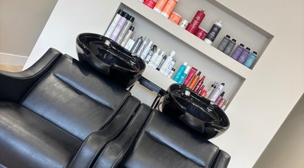 Luxurious hair wash stations at Nevada Hair Studio, Edinburgh, Scotland, GB showcasing premium products.