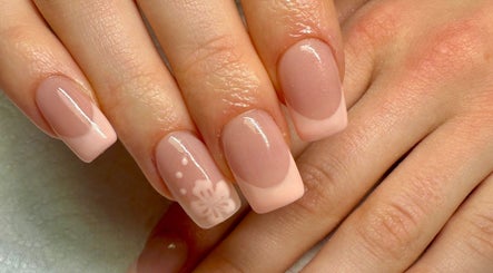 Close-up of elegant pink nail art at pnail_studio, Balbriggan, County Dublin, IE.