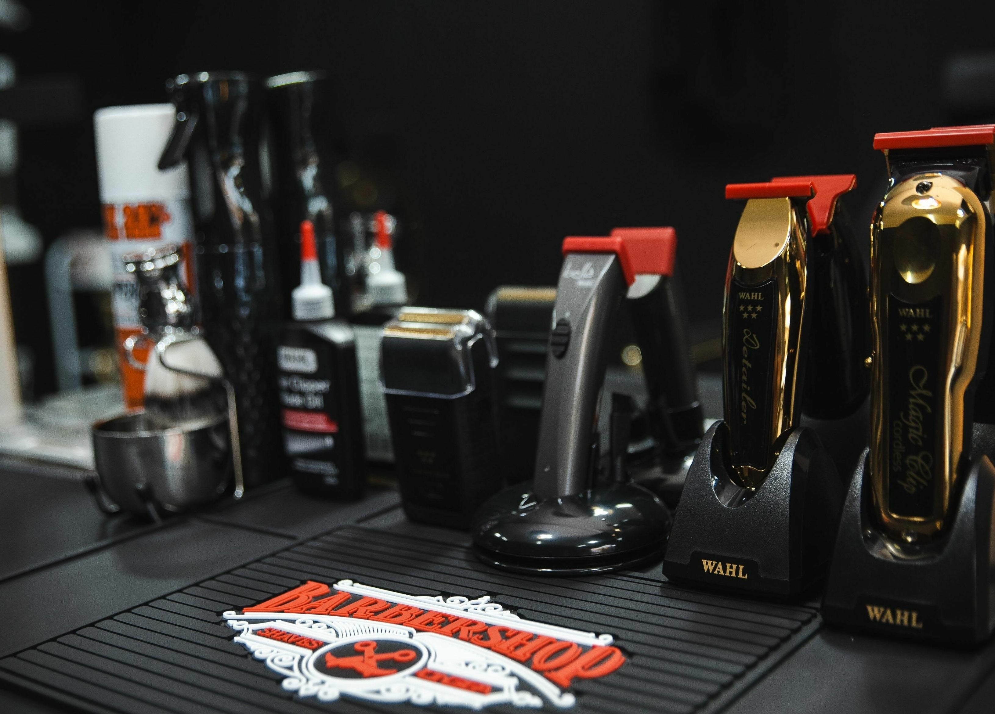 Professional hair clippers and grooming tools at Mkh Beauty House, Johannesburg, Gauteng, ZA.