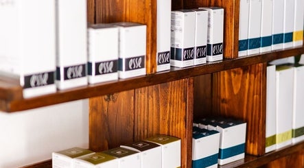 Beauty product shelves at Perfectly Beautiful, Bloemfontein, Free State, ZA.