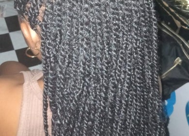 Intricate braids at Nash&Zeco's all in one business's, Roseau, Saint George Parish, DM.