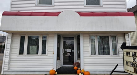 Front view of The Bodhi Tree in Lancaster, New York, US, featuring welcoming decor and clear signage.