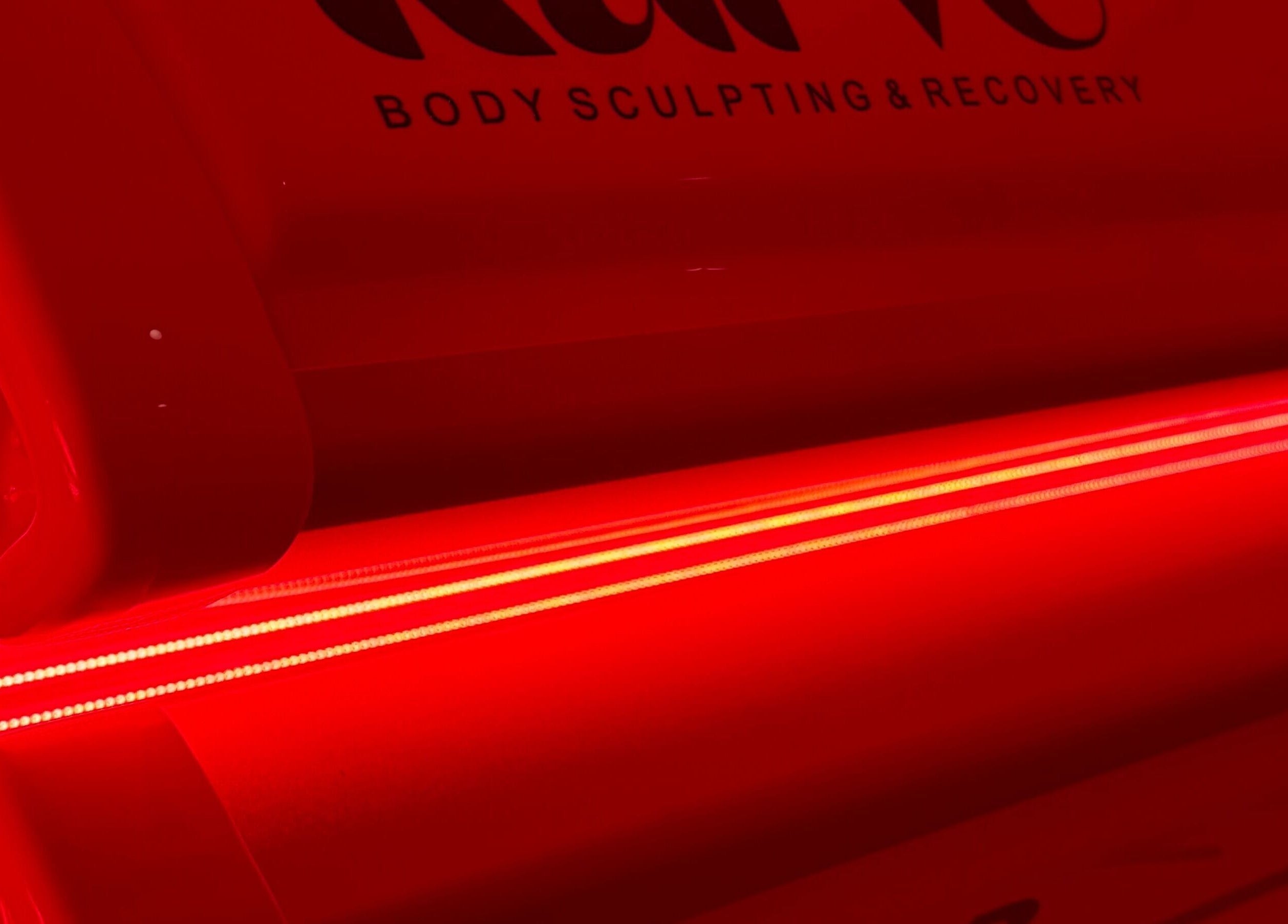 Red light therapy equipment at Karve Body Sculpting and Recovery, Busselton, Western Australia, AU.