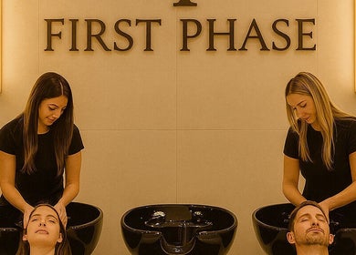Relaxing hair wash at First Phase, Orlando, Florida, US with attentive staff and soothing ambiance.