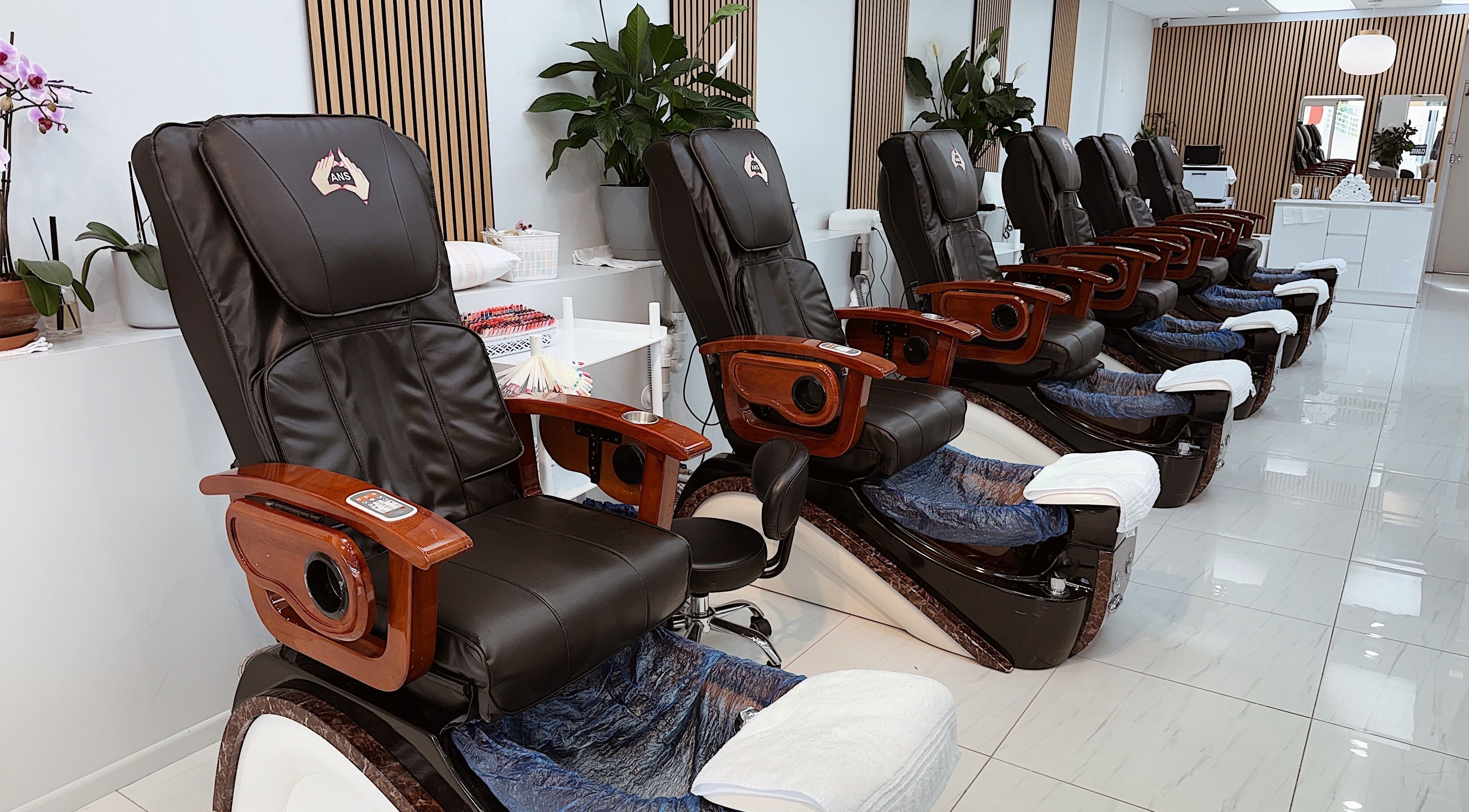 Massage chairs at Five Star Nails Mission Bay, Auckland, Auckland, NZ provide ultimate relaxation and comfort.