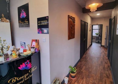 Welcoming interior of Breeze Thai Massage & Spa in Poole, England, GB with calming decor.