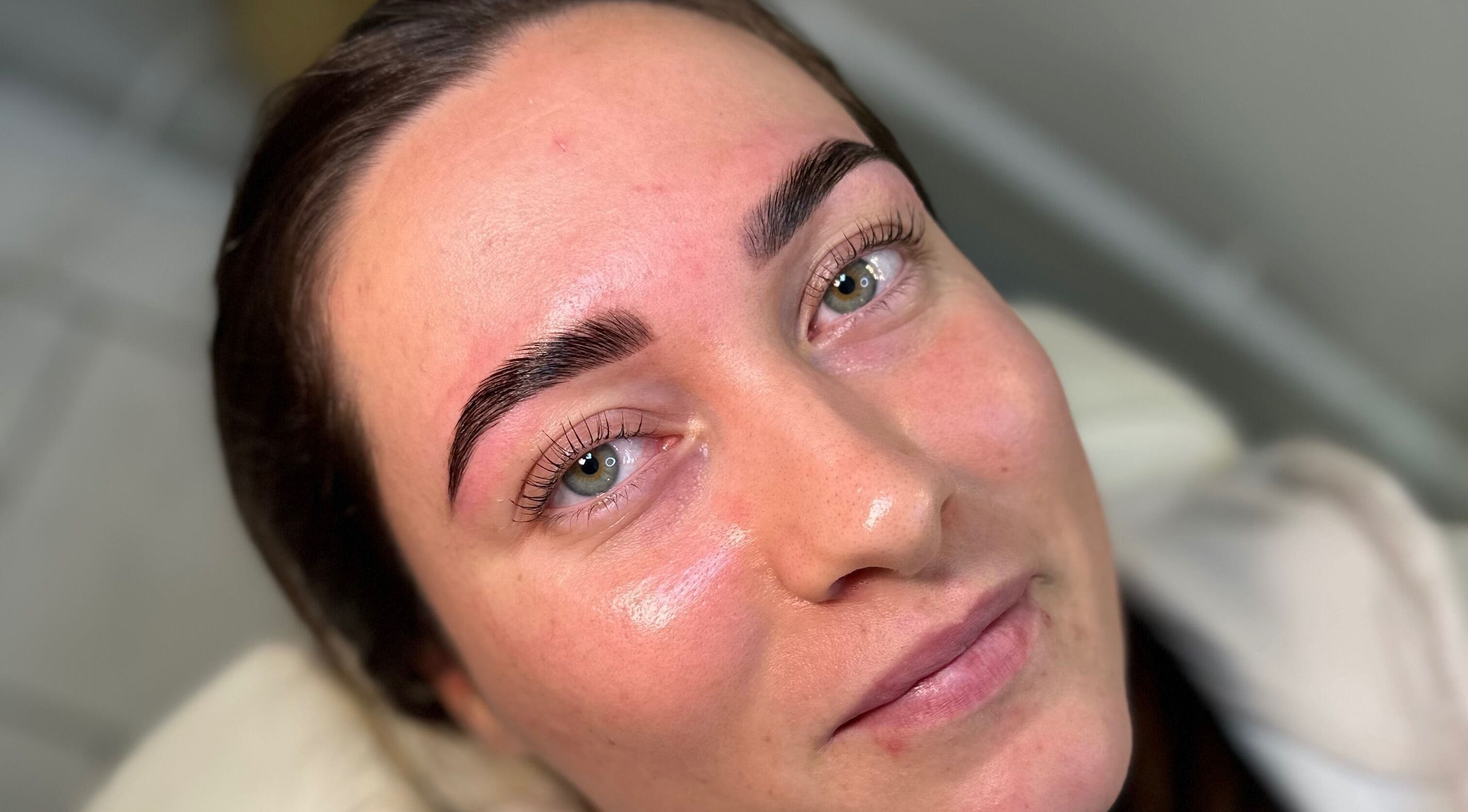 Eyebrow treatment at Beauty Hour in Stockport, England showcases immaculate and natural-looking brows.