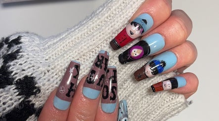 Black Canvas Nails
