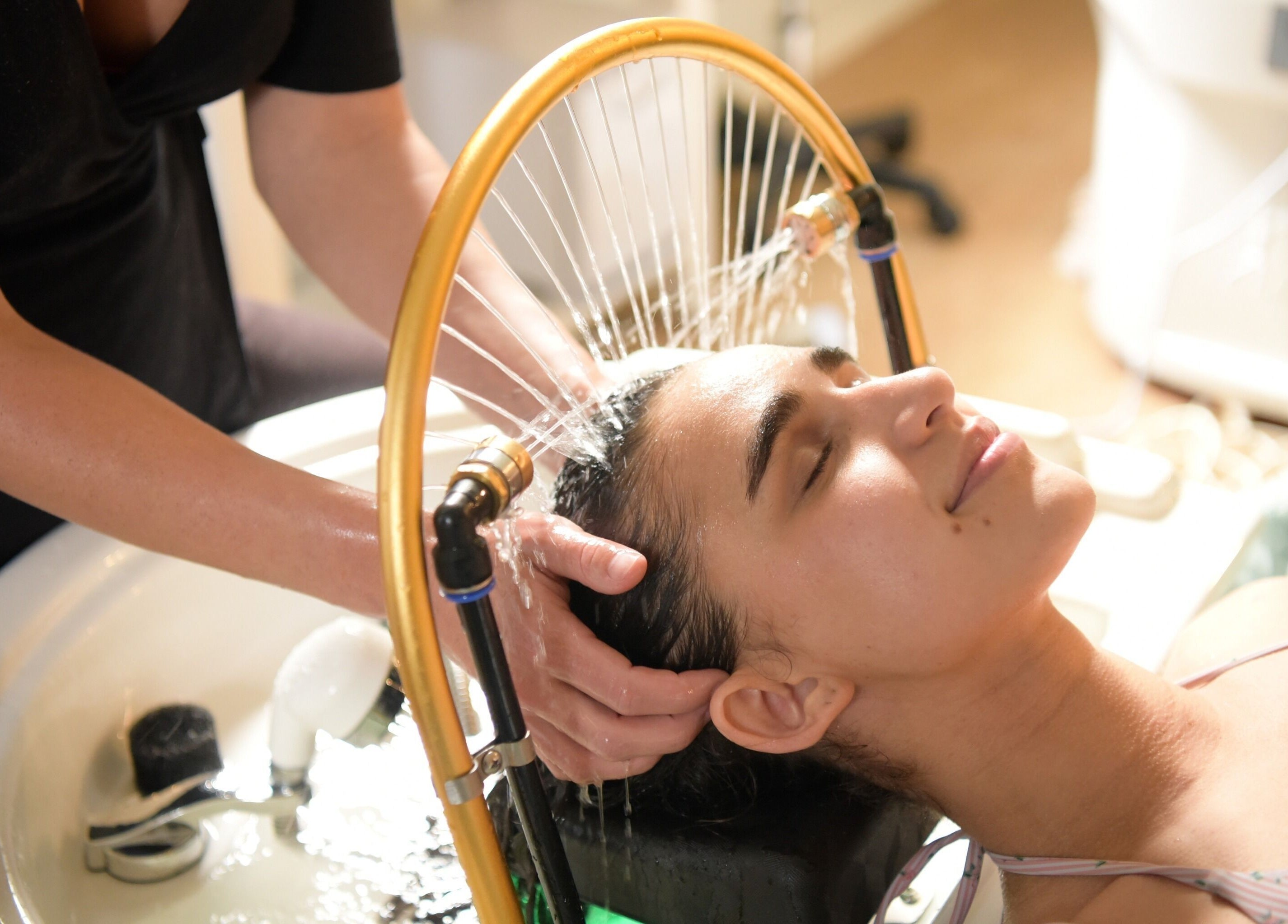 Relaxing hair treatment at Getaway Day Spa, Mt Tamborine, Queensland, AU.