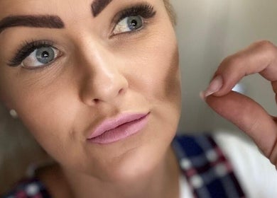 Close-up of styled eyes and brows at iLash Artistry, Benoni, Gauteng, ZA.