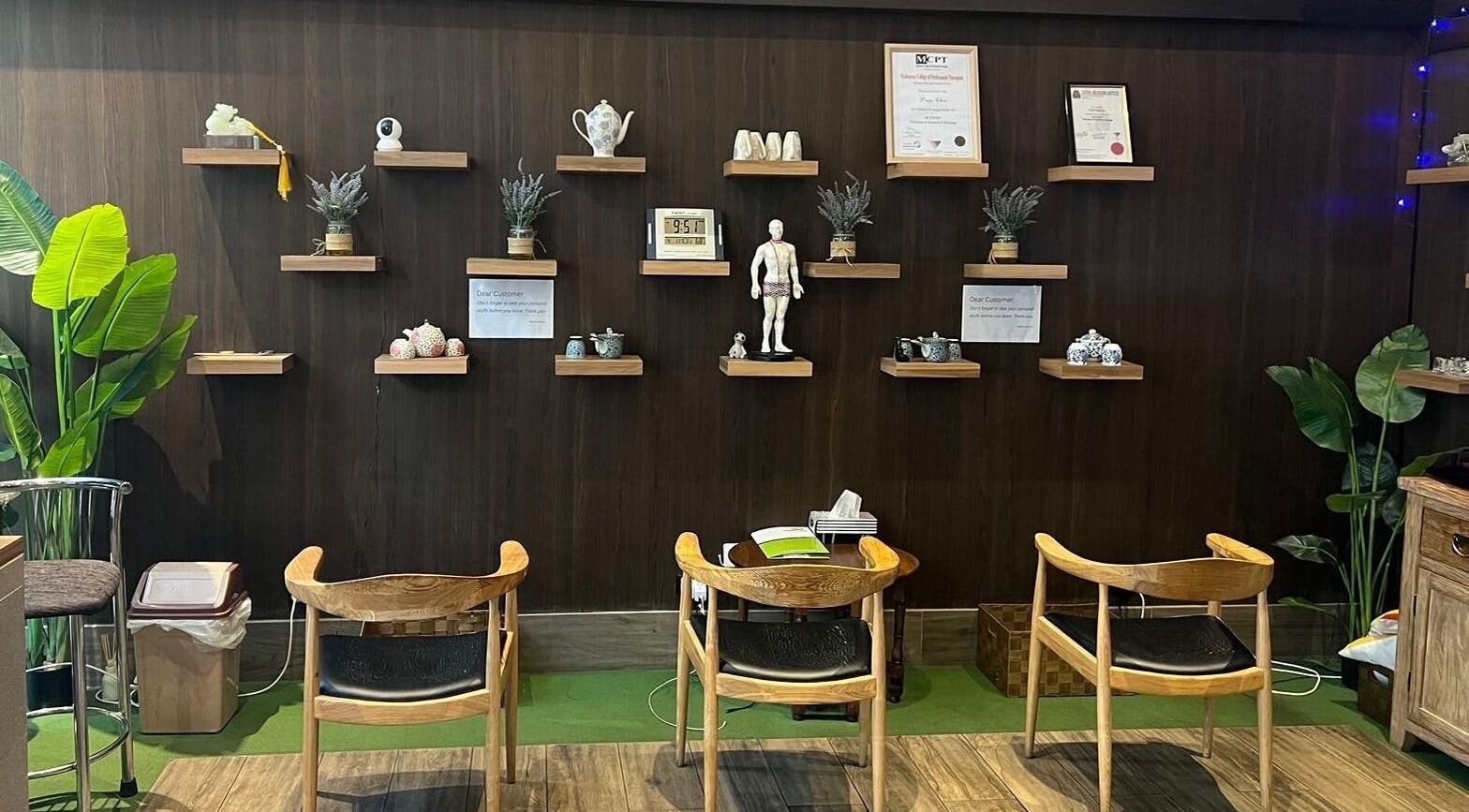 Body Balance Broadmeadows in Melbourne, Victoria, AU features a serene wall with decor and seating.